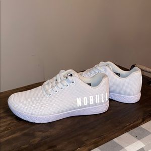 No Bull white athletic sneakers